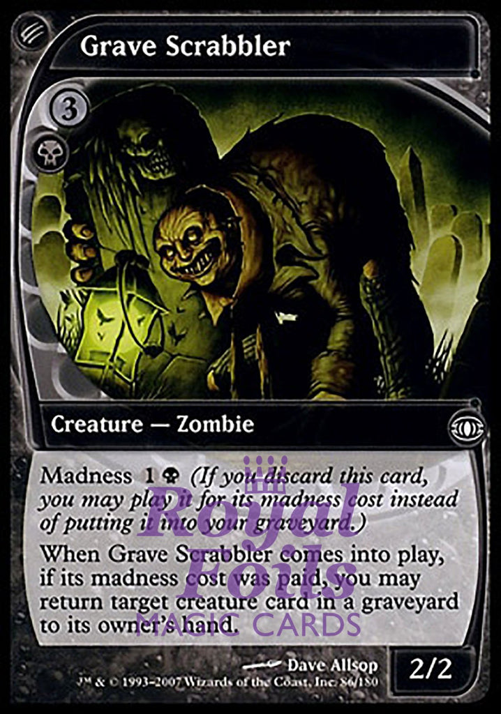 **1x FOIL Grave Scrabbler** FUT MTG Future Sight Common NM+ black **1x FOIL Grave Scrabbler** FUT MTG Future Sight Common NM+ black