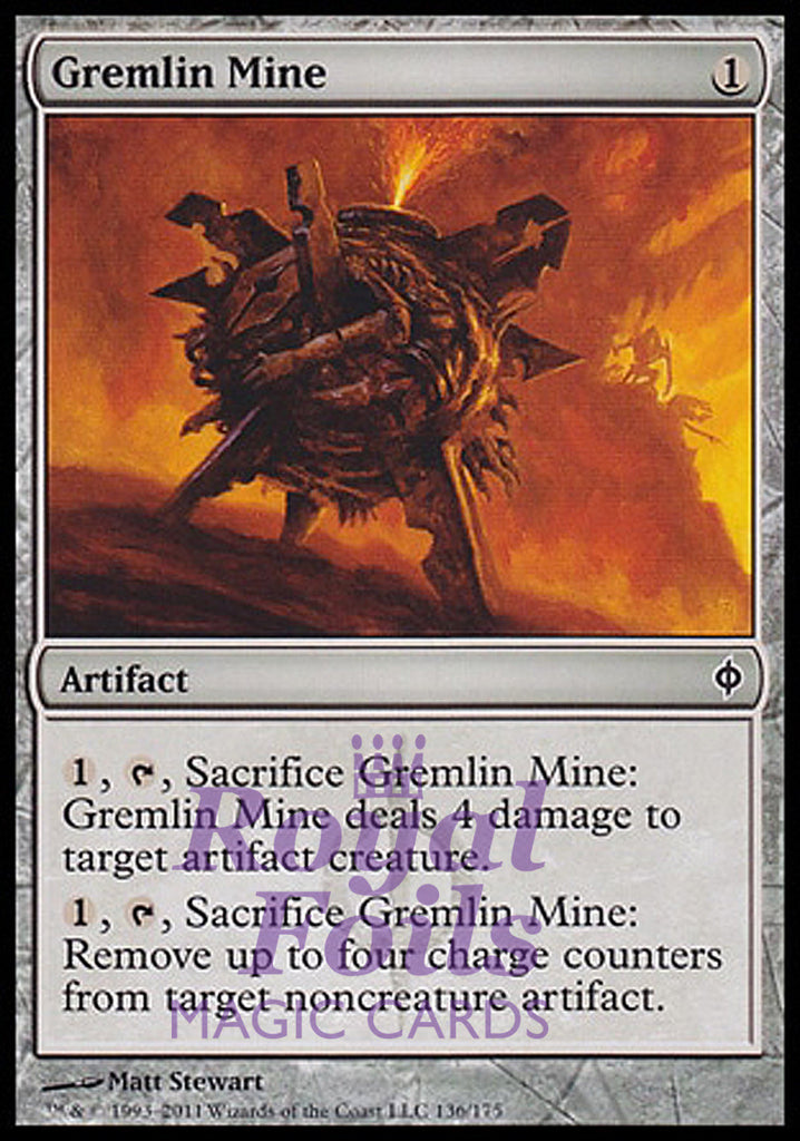 Gremlin Mine 4x FOIL NPH MTG New Phyrexia Common MINT artifact Gremlin Mine 4x FOIL NPH MTG New Phyrexia Common MINT artifact
