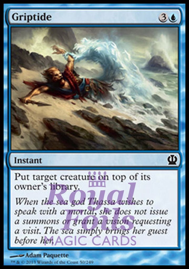 Griptide 4x FOIL THS MTG Theros Common MINT blue Griptide 4x FOIL THS MTG Theros Common MINT blue
