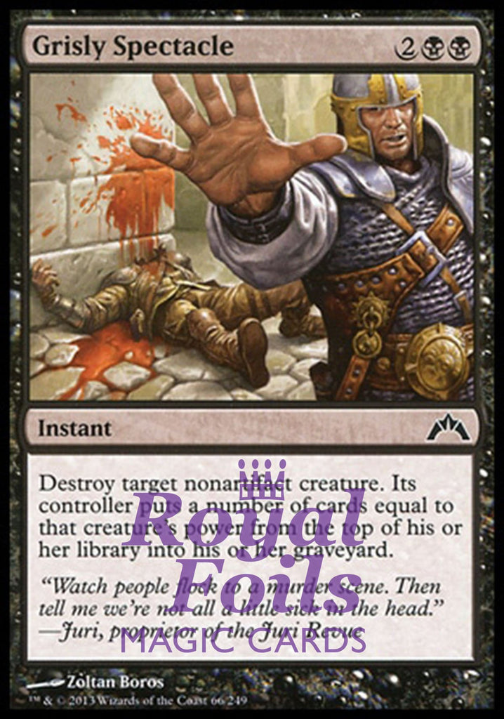 Grisly Spectacle 4x FOIL GTC MTG Gatecrash Common MINT black Grisly Spectacle 4x FOIL GTC MTG Gatecrash Common MINT black