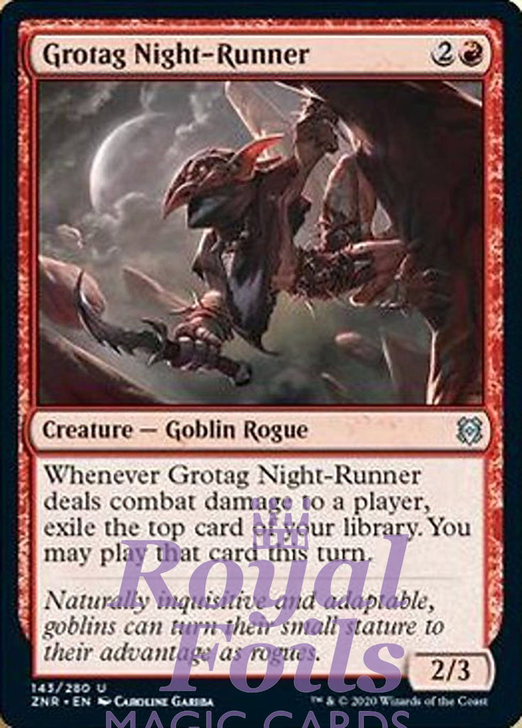 Grotag Night-Runner 4x FOIL ZNR MTG Zendikar Rising Uncommon MINT red Grotag Night-Runner 4x FOIL ZNR MTG Zendikar Rising Uncommon MINT red