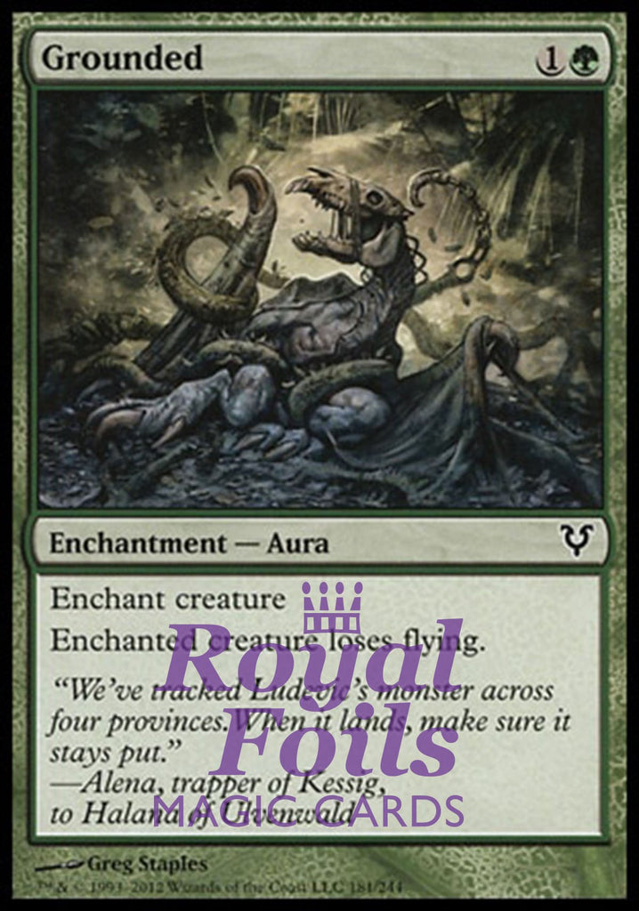 **3x FOIL Grounded** AVR MTG Avacyn Restored Common MINT green **3x FOIL Grounded** AVR MTG Avacyn Restored Common MINT green