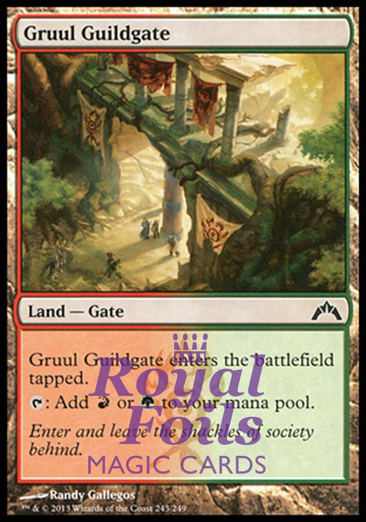 **2x FOIL Gruul Guildgate** GTC MTG Gatecrash Common MINT red green land **2x FOIL Gruul Guildgate** GTC MTG Gatecrash Common MINT red green land