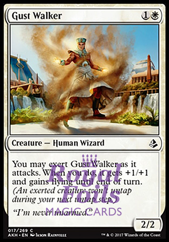 Gust Walker 4x FOIL AKH MTG Amonkhet Common MINT white Gust Walker 4x FOIL AKH MTG Amonkhet Common MINT white