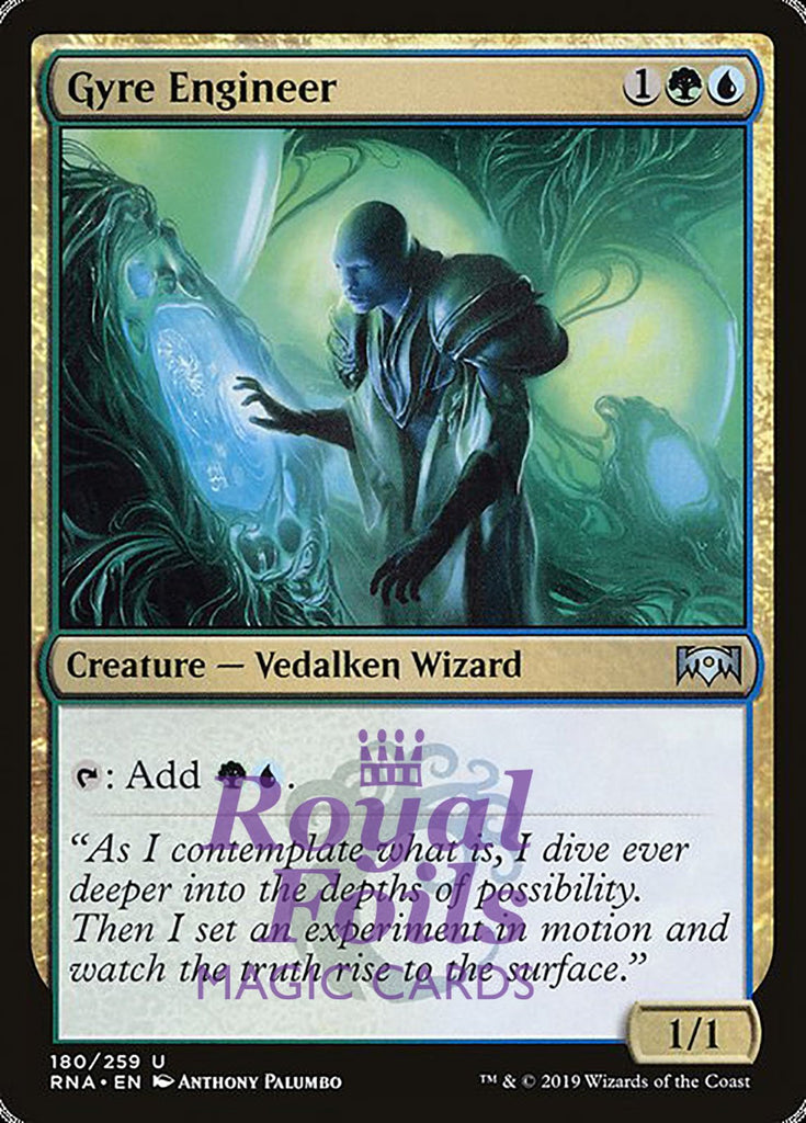 Gyre Engineer 1x FOIL RNA MTG Ravnica Allegiance Uncommon MINT green blue Gyre Engineer 1x FOIL RNA MTG Ravnica Allegiance Uncommon MINT green blue