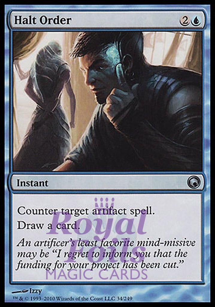 Halt Order 2x FOIL SOM MTG Scars of Mirrodin Uncommon MINT blue Halt Order 2x FOIL SOM MTG Scars of Mirrodin Uncommon MINT blue