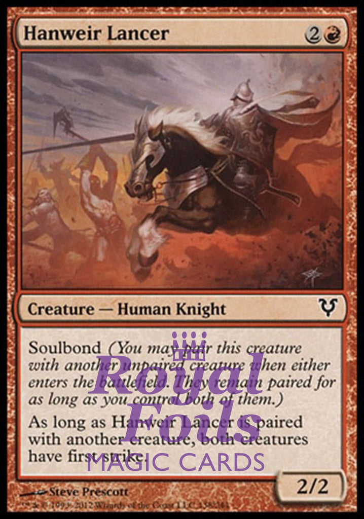 **3x FOIL Hanweir Lancer** AVR MTG Avacyn Restored Common MINT red **3x FOIL Hanweir Lancer** AVR MTG Avacyn Restored Common MINT red