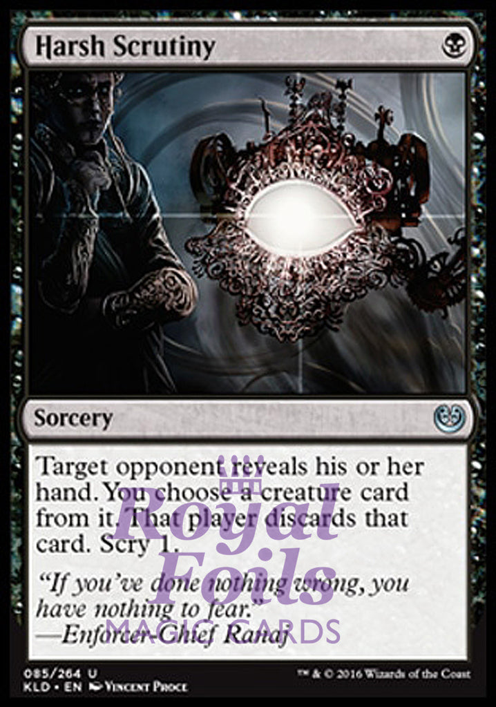 Harsh Scrutiny 2x FOIL KLD MTG Kaladesh Uncommon NM black Harsh Scrutiny 2x FOIL KLD MTG Kaladesh Uncommon NM black