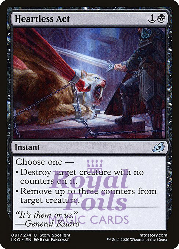 Heartless Act 2x FOIL IKO MTG Ikoria Uncommon MINT black Heartless Act 2x FOIL IKO MTG Ikoria Uncommon MINT black