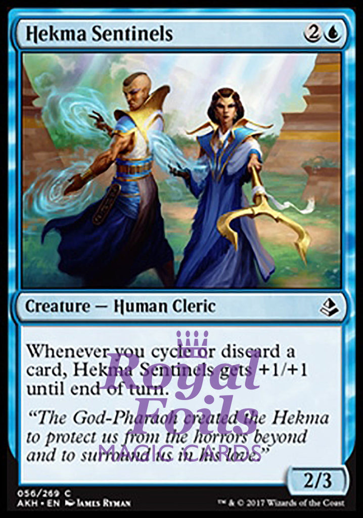 Hekma Sentinels 4x FOIL AKH MTG Amonkhet Common MINT blue Hekma Sentinels 4x FOIL AKH MTG Amonkhet Common MINT blue
