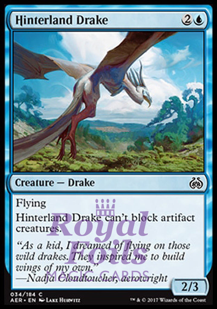 Hinterland Drake 4x FOIL AER MTG Aether Revolt Common MINT blue Hinterland Drake 4x FOIL AER MTG Aether Revolt Common MINT blue