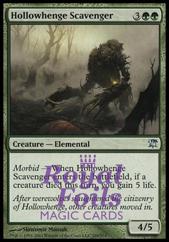 Hollowhenge Scavenger 2x FOIL ISD MTG Innistrad Uncommon MINT green Hollowhenge Scavenger 2x FOIL ISD MTG Innistrad Uncommon MINT green