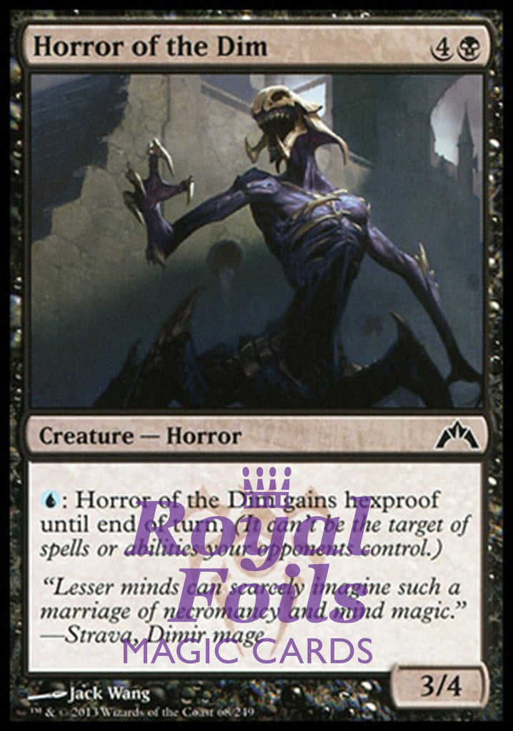 Horror of the Dim 4x FOIL GTC MTG Gatecrash Common MINT black Horror of the Dim 4x FOIL GTC MTG Gatecrash Common MINT black