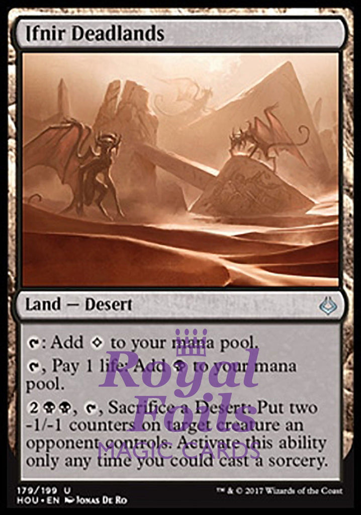 Ifnir Deadlands 1x FOIL HOU MTG Hour of Devastation Uncommon MINT land black Ifnir Deadlands 1x FOIL HOU MTG Hour of Devastation Uncommon MINT land black