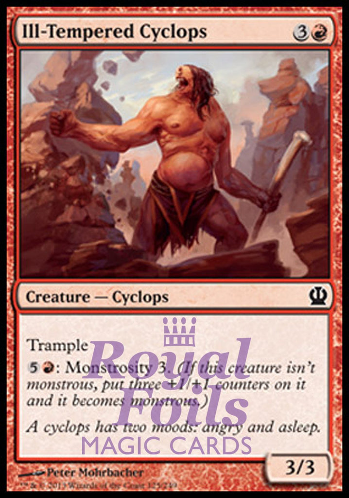 Ill-Tempered Cyclops 4x FOIL THS MTG Theros Common MINT red Ill-Tempered Cyclops 4x FOIL THS MTG Theros Common MINT red