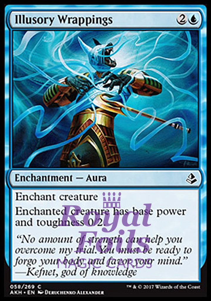 Illusory Wrappings 4x FOIL AKH MTG Amonkhet Common MINT blue Illusory Wrappings 4x FOIL AKH MTG Amonkhet Common MINT blue