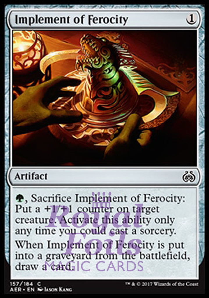 Implement of Ferocity 4x FOIL AER MTG Aether Revolt Common MINT artifact Implement of Ferocity 4x FOIL AER MTG Aether Revolt Common MINT artifact