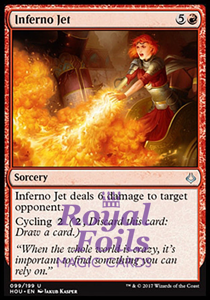 Inferno Jet 4x FOIL HOU MTG Hour of Devastation Uncommon MINT red Inferno Jet 4x FOIL HOU MTG Hour of Devastation Uncommon MINT red