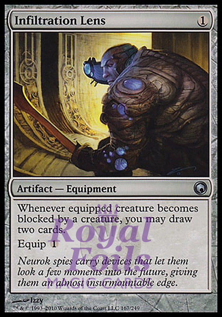 Infiltration Lens 1x FOIL SOM MTG Scars of Mirrodin Uncommon MINT artifact Infiltration Lens 1x FOIL SOM MTG Scars of Mirrodin Uncommon MINT artifact