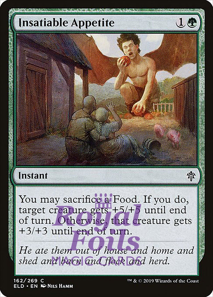 **3x FOIL Insatiable Appetite** ELD MTG Throne of Eldraine Common MINT green **3x FOIL Insatiable Appetite** ELD MTG Throne of Eldraine Common MINT green