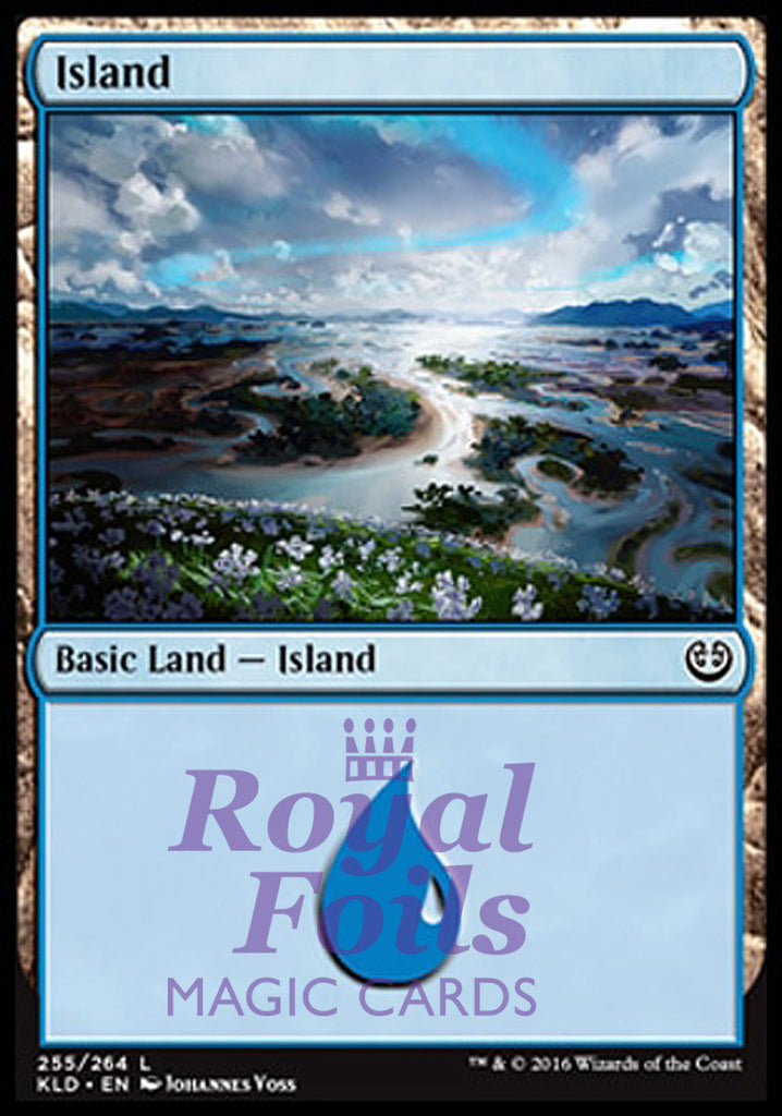 Island #255 2x FOIL KLD MTG Kaladesh Basic Land MINT blue Island #255 2x FOIL KLD MTG Kaladesh Basic Land MINT blue