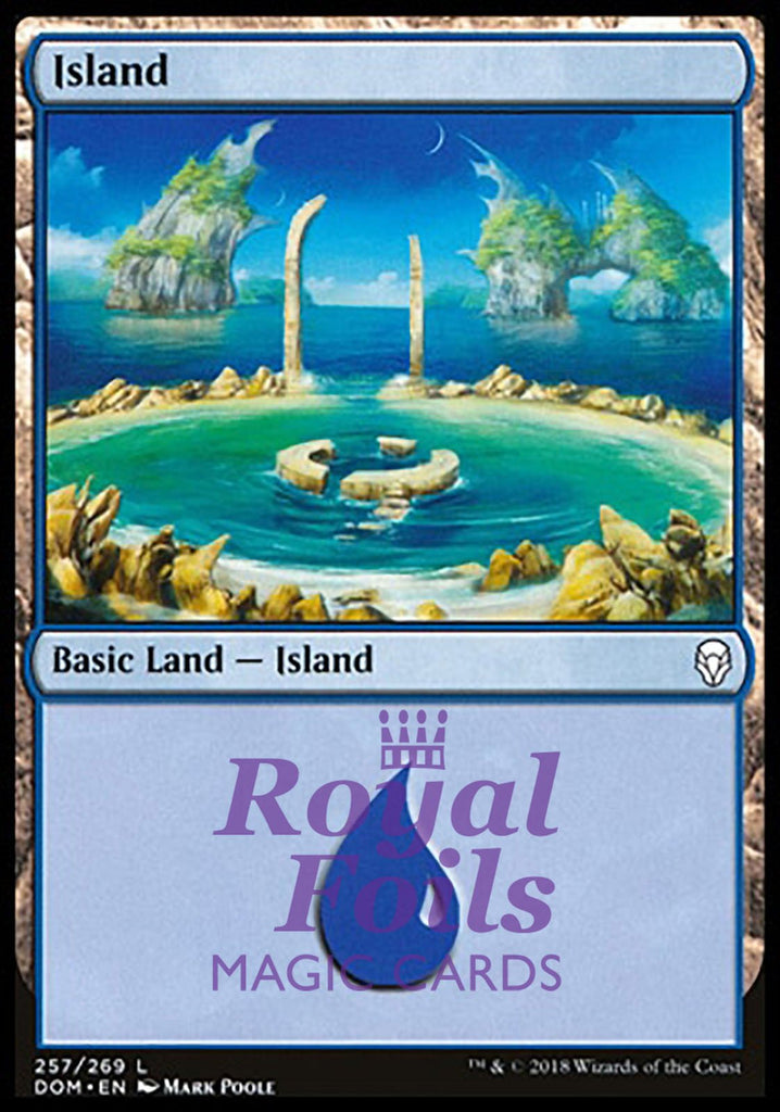 Island 257 2x FOIL DOM MTG Dominaria Basic Land MINT blue Island 257 2x FOIL DOM MTG Dominaria Basic Land MINT blue