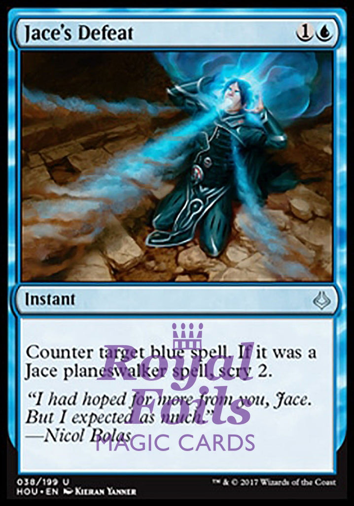 Jace's Defeat 2x FOIL HOU MTG Hour of Devastation Uncommon MINT blue Jace's Defeat 2x FOIL HOU MTG Hour of Devastation Uncommon MINT blue