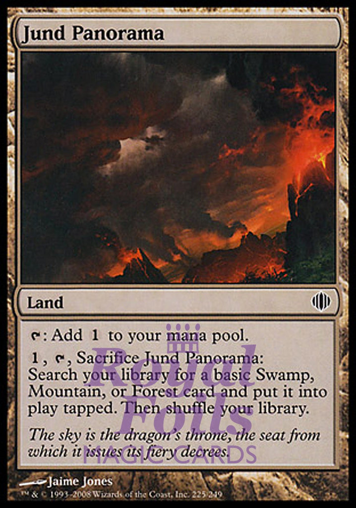 Jund Panorama 1x FOIL ALA MTG Shards of Alara Common NM black red green land Jund Panorama 1x FOIL ALA MTG Shards of Alara Common NM black red green land