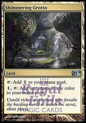 Shimmering Grotto 2x FOIL MTG M14 2014 Core Set Uncommon MINT land Shimmering Grotto 2x FOIL MTG M14 2014 Core Set Uncommon MINT land