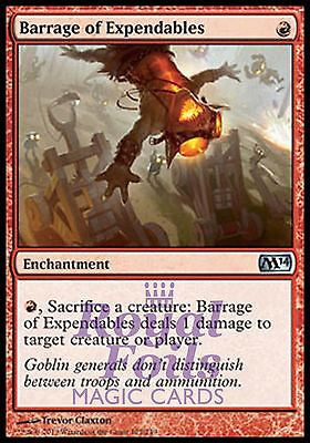 Barrage of Expendables 2x FOIL MTG M14 Core Set Uncommon MINT red Barrage of Expendables 2x FOIL MTG M14 Core Set Uncommon MINT red
