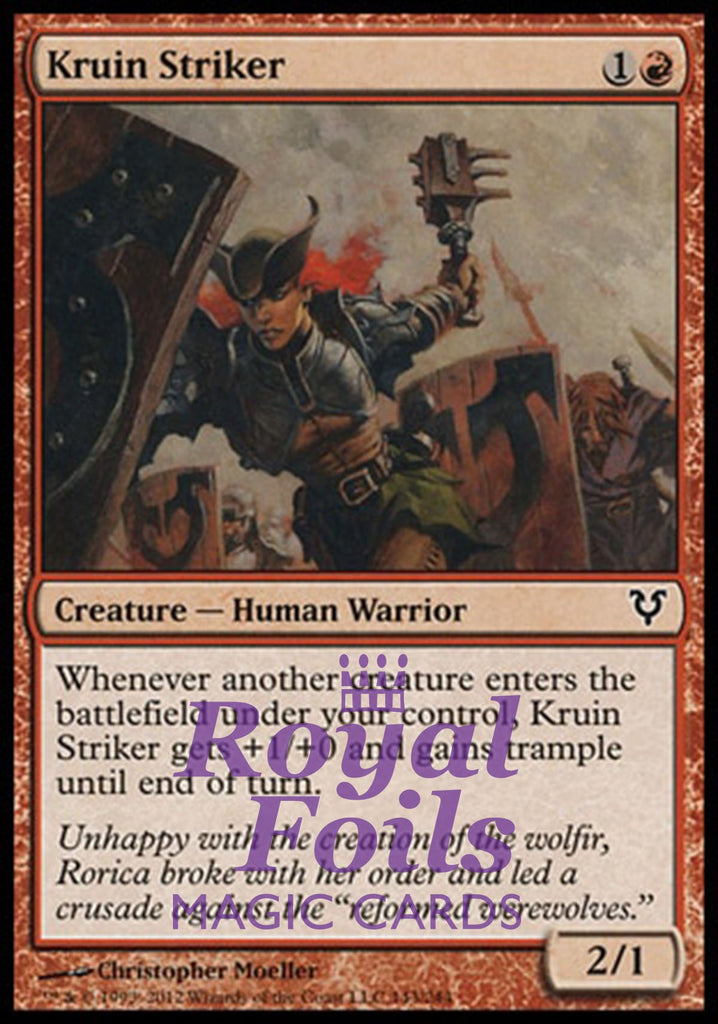 **6x FOIL Kruin Striker** AVR MTG Avacyn Restored Common MINT red **6x FOIL Kruin Striker** AVR MTG Avacyn Restored Common MINT red