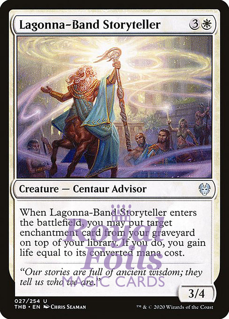 Lagonna-Band Storyteller 4x FOIL THB MTG Theros Beyond Death Uncommon MINT white Lagonna-Band Storyteller 4x FOIL THB MTG Theros Beyond Death Uncommon MINT white