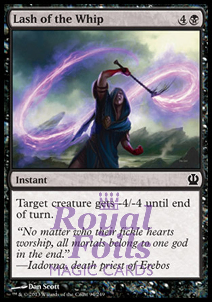 Lash of the Whip 4x FOIL THS MTG Theros Common MINT black Lash of the Whip 4x FOIL THS MTG Theros Common MINT black