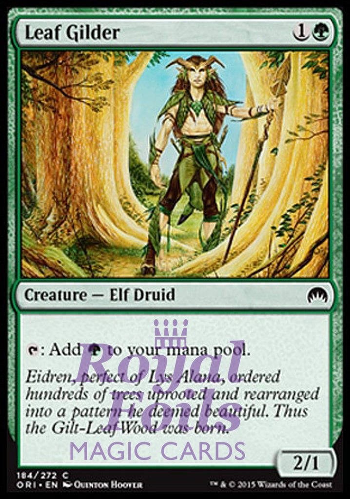 Leaf Gilder 4x FOIL ORI MTG Magic Origins Common MINT green Leaf Gilder 4x FOIL ORI MTG Magic Origins Common MINT green