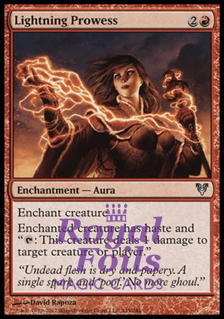 Lightning Prowess 2x FOIL AVR MTG Avacyn Restored Uncommon MINT red Lightning Prowess 2x FOIL AVR MTG Avacyn Restored Uncommon MINT red