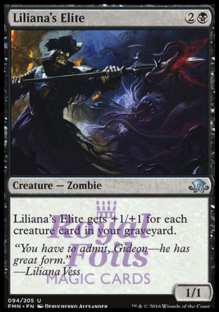Liliana's Elite 2x FOIL EMN MTG Eldritch Moon Uncommon MINT black Liliana's Elite 2x FOIL EMN MTG Eldritch Moon Uncommon MINT black