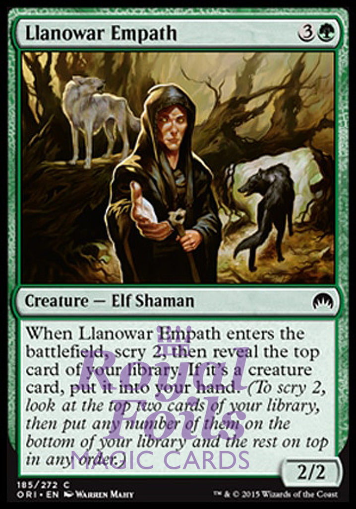 Llanowar Empath 4x FOIL ORI MTG Magic Origins Common MINT green Llanowar Empath 4x FOIL ORI MTG Magic Origins Common MINT green