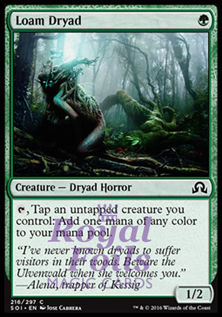 Loam Dryad 2x FOIL SOI MTG Shadows Over Innistrad Common MINT green Loam Dryad 2x FOIL SOI MTG Shadows Over Innistrad Common MINT green