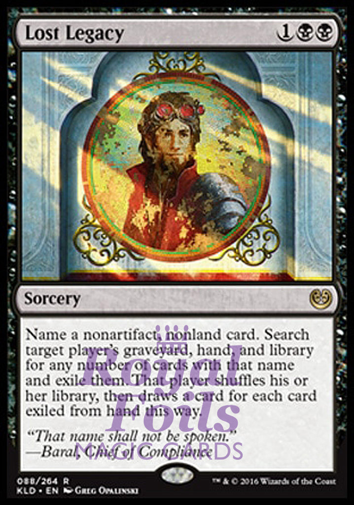 Lost Legacy 2x FOIL KLD MTG Kaladesh Rare MINT black Lost Legacy 2x FOIL KLD MTG Kaladesh Rare MINT black