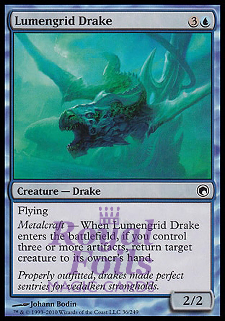 Lumengrid Drake 4x FOIL SOM MTG Scars of Mirrodin Common MINT blue Lumengrid Drake 4x FOIL SOM MTG Scars of Mirrodin Common MINT blue