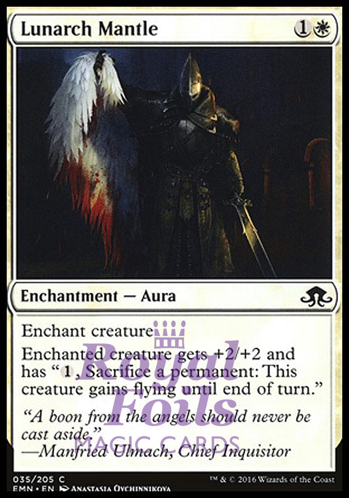 Lunarch Mantle 4x FOIL EMN MTG Eldritch Moon Common MINT white Lunarch Mantle 4x FOIL EMN MTG Eldritch Moon Common MINT white