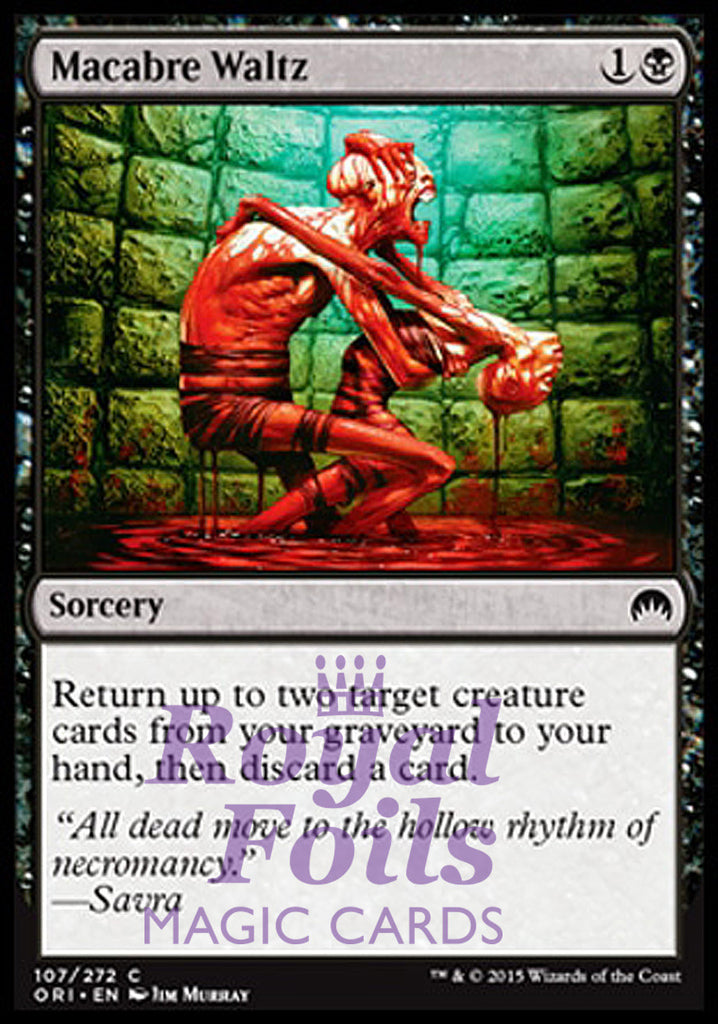 Macabre Waltz 4x FOIL ORI MTG Magic Origins Common MINT black Macabre Waltz 4x FOIL ORI MTG Magic Origins Common MINT black
