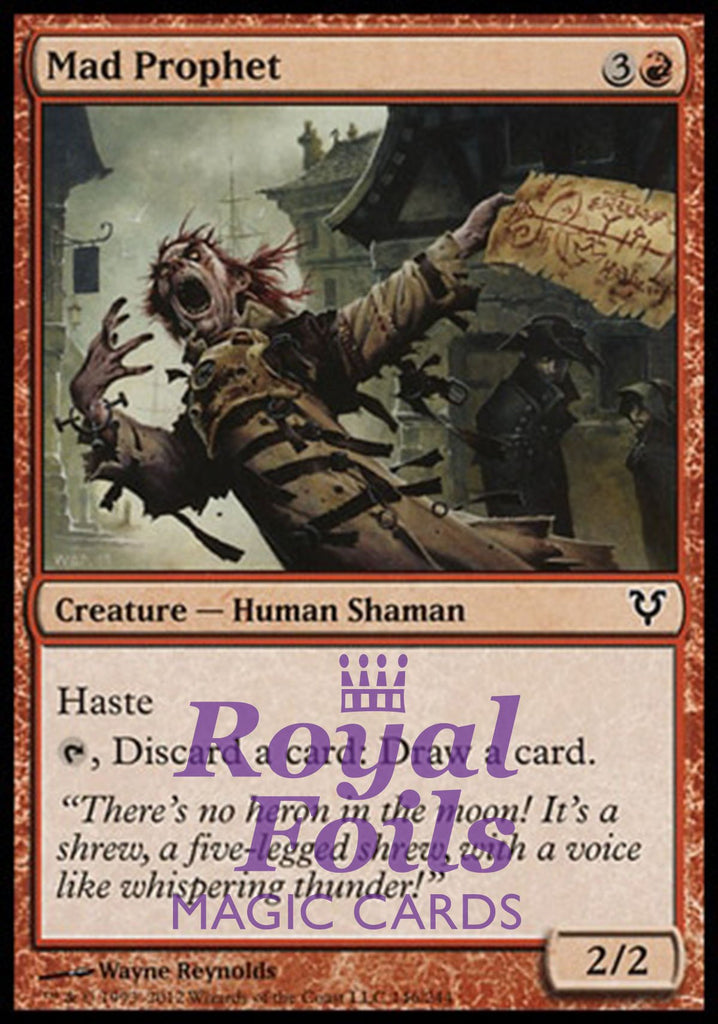 **2x FOIL Mad Prophet** AVR MTG Avacyn Restored Common MINT red **2x FOIL Mad Prophet** AVR MTG Avacyn Restored Common MINT red
