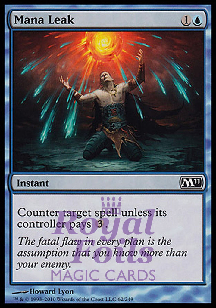 Mana Leak 1x FOIL MTG M11 Core Set Common MINT blue Mana Leak 1x FOIL MTG M11 Core Set Common MINT blue