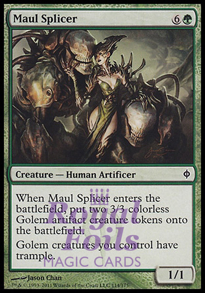 Maul Splicer 1x FOIL NPH MTG New Phyrexia Common MINT green Maul Splicer 1x FOIL NPH MTG New Phyrexia Common MINT green