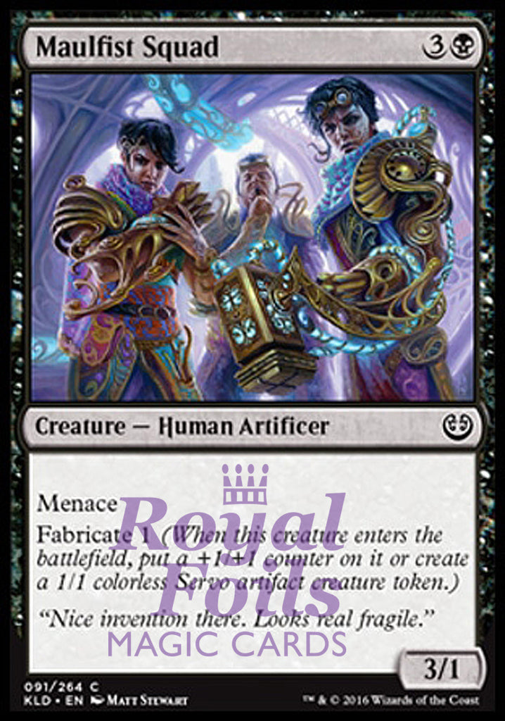 Maulfist Squad 4x FOIL KLD MTG Kaladesh Common MINT black Maulfist Squad 4x FOIL KLD MTG Kaladesh Common MINT black