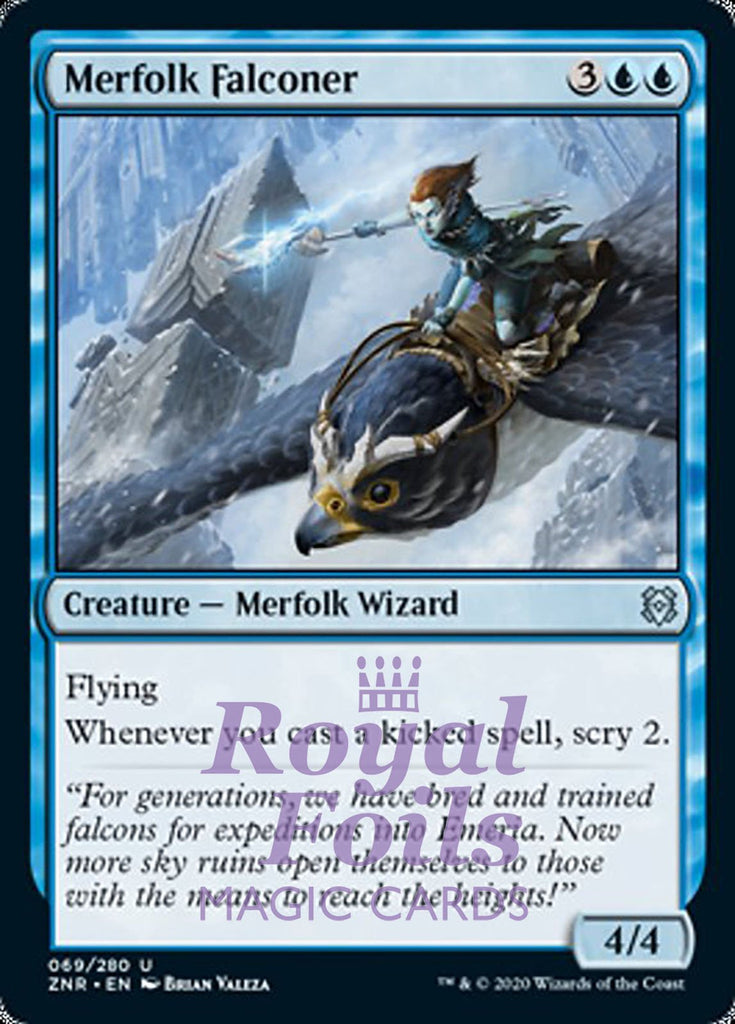 **4x FOIL Merfolk Falconer** ZNR MTG Zendikar Rising Uncommon MINT blue **4x FOIL Merfolk Falconer** ZNR MTG Zendikar Rising Uncommon MINT blue