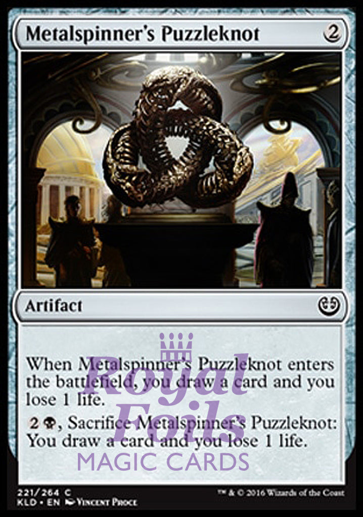 Metalspinner's Puzzleknot 4x FOIL KLD MTG Kaladesh Common MINT artifact Metalspinner's Puzzleknot 4x FOIL KLD MTG Kaladesh Common MINT artifact
