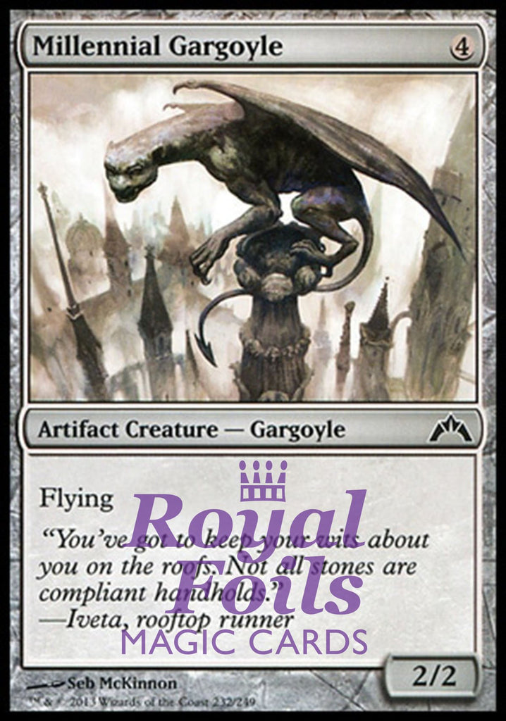 Millennial Gargoyle 4x FOIL GTC MTG Gatecrash Common MINT artifact Millennial Gargoyle 4x FOIL GTC MTG Gatecrash Common MINT artifact