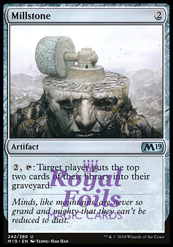 **4x FOIL Millstone** M19 MTG Core Set 2019 Uncommon MINT artifact **4x FOIL Millstone** M19 MTG Core Set 2019 Uncommon MINT artifact